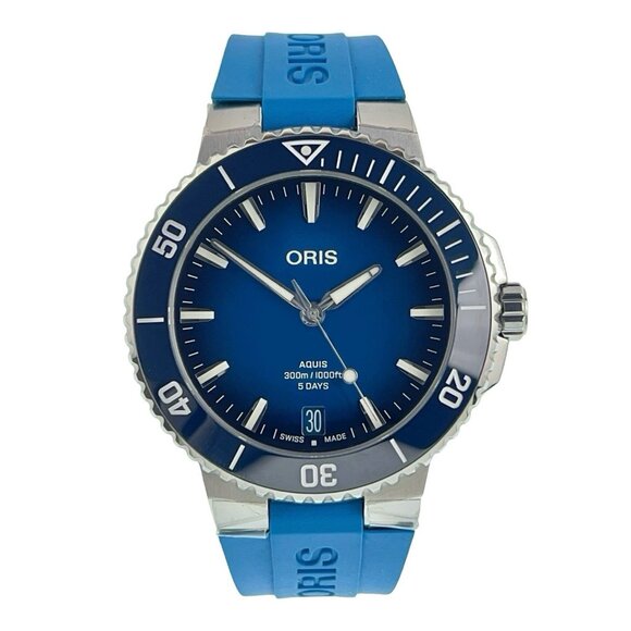 Oris Aquis Date Calibre 400 Stainless Steel Automatic 43mm Men's Watch 7790 - Picture 1 of 9